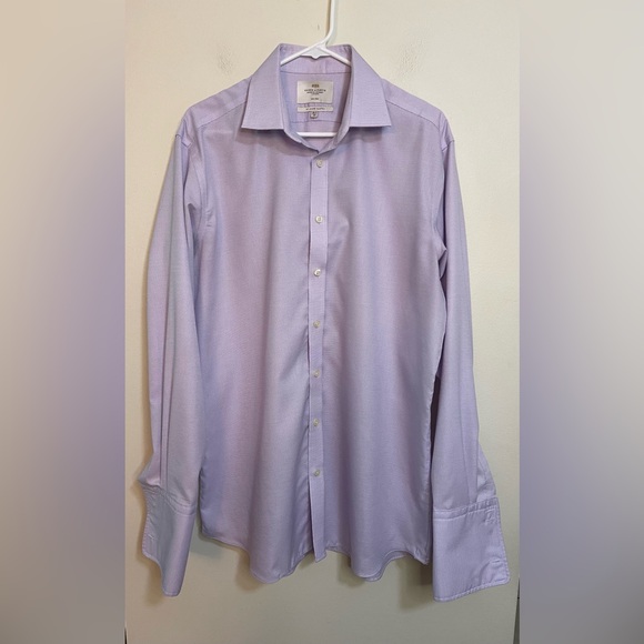 Hawes & Curtis ST James Slim Fit Button Down Shirt French Cuffs Sz 16.5/36 - Picture 14 of 17